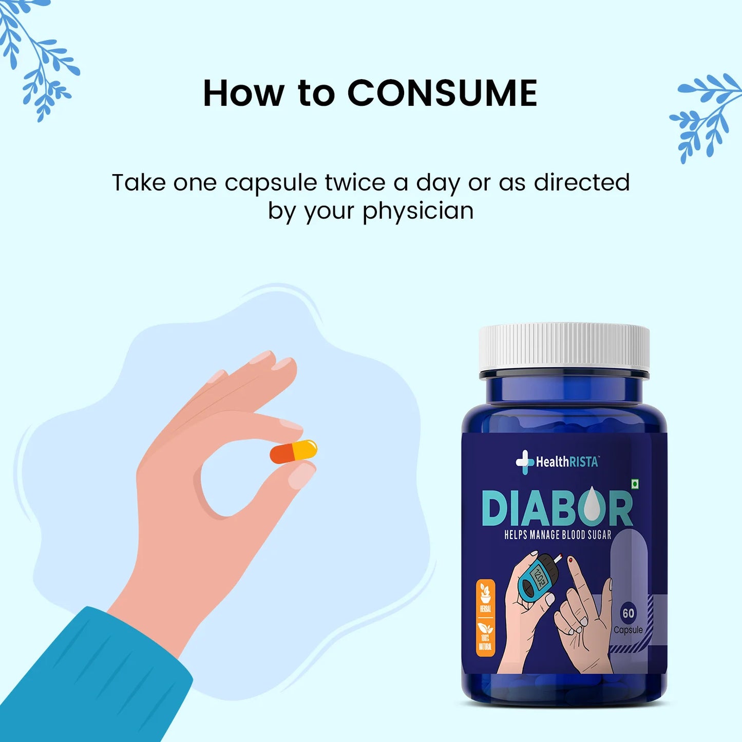 Diabor – Ayurvedic Sugar Reversal & Diabetes Care Capsule